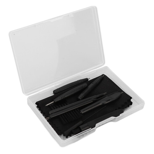 9pcs Hearing Amplifier Cleaning Tools Multifunction Brush Wax Portable 1