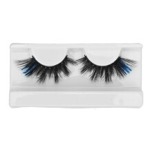 (Blue and Sparkling Pink) 18mm Farbverlauf-Wimpern lila-pink wiederverwendbar