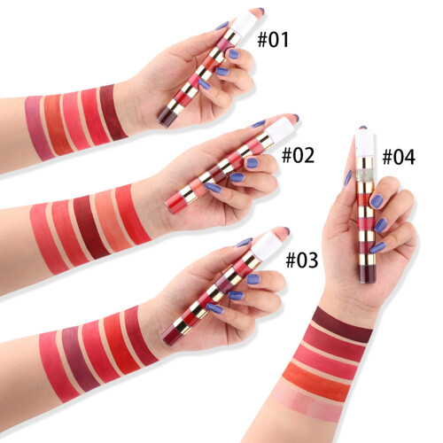 20 Farben Matte Lipgloss Set Bambus Wasserdicht Langanhaltend 2