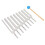 8x Yoga-Stimmgabeln Aluminium mit Hammer 3