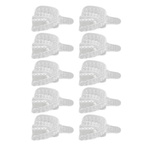 (Upper Teeth) 10x Transparent Dental Impression Tray Upper 2