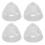 10 Stk Transparent Weich Silikon Hörverstärker Domes 5