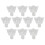 (Upper Teeth) 10x Transparent Dental Impression Tray Upper 4