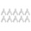 (Lower Teeth) 10x Transparent Dental Impression Tray Upper 3
