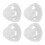 10 Stk Transparent Weich Silikon Hörverstärker Domes 4