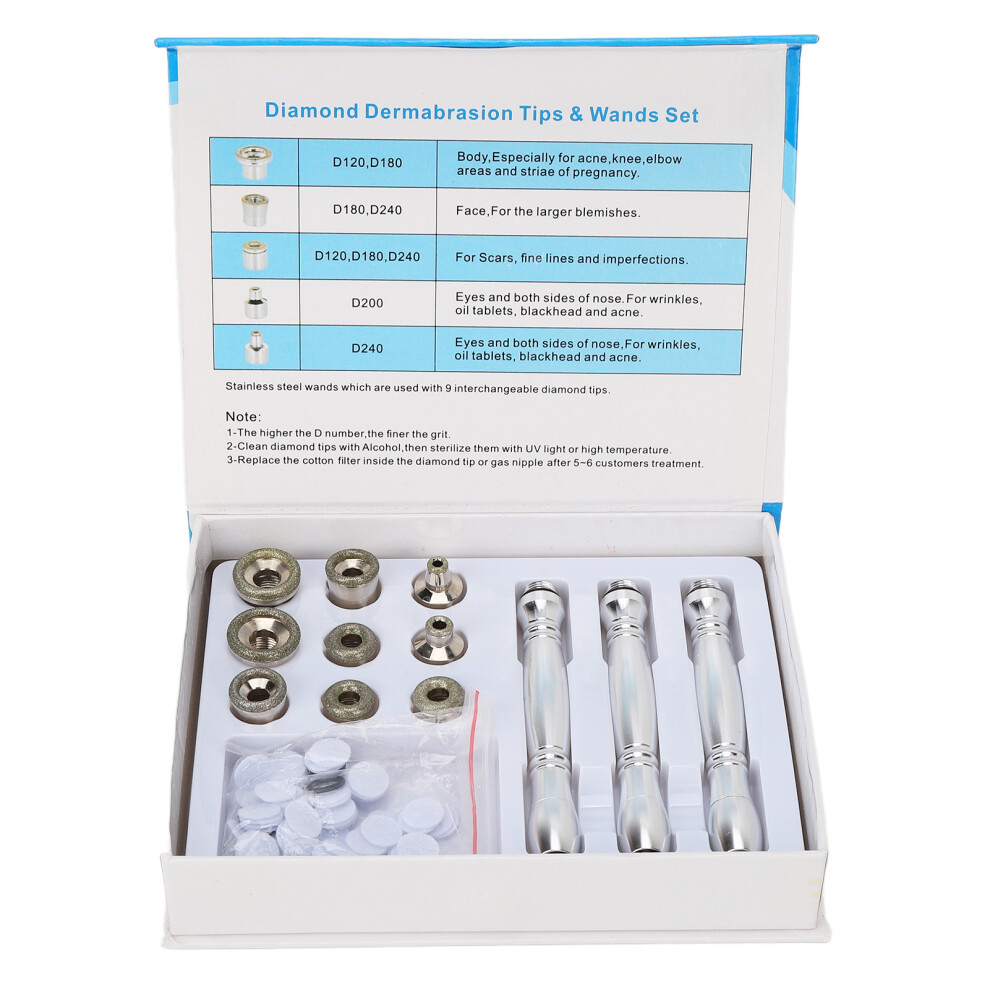 12pcs Microdermabrasion Tips Set for Skin Rejuvenation Machine