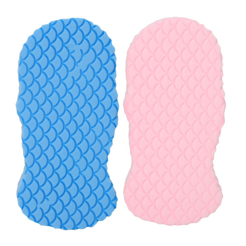 2x 3D Reusable Bath Exfoliating Shower Sponge Adult/Kid 1