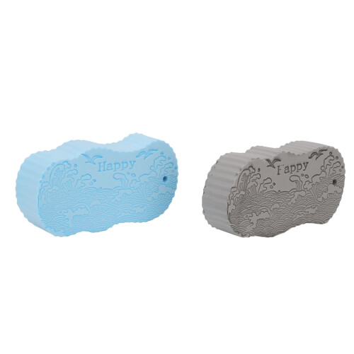 4x PVA 3D Exfoliating Bath Sponge w/ Lanyard 2