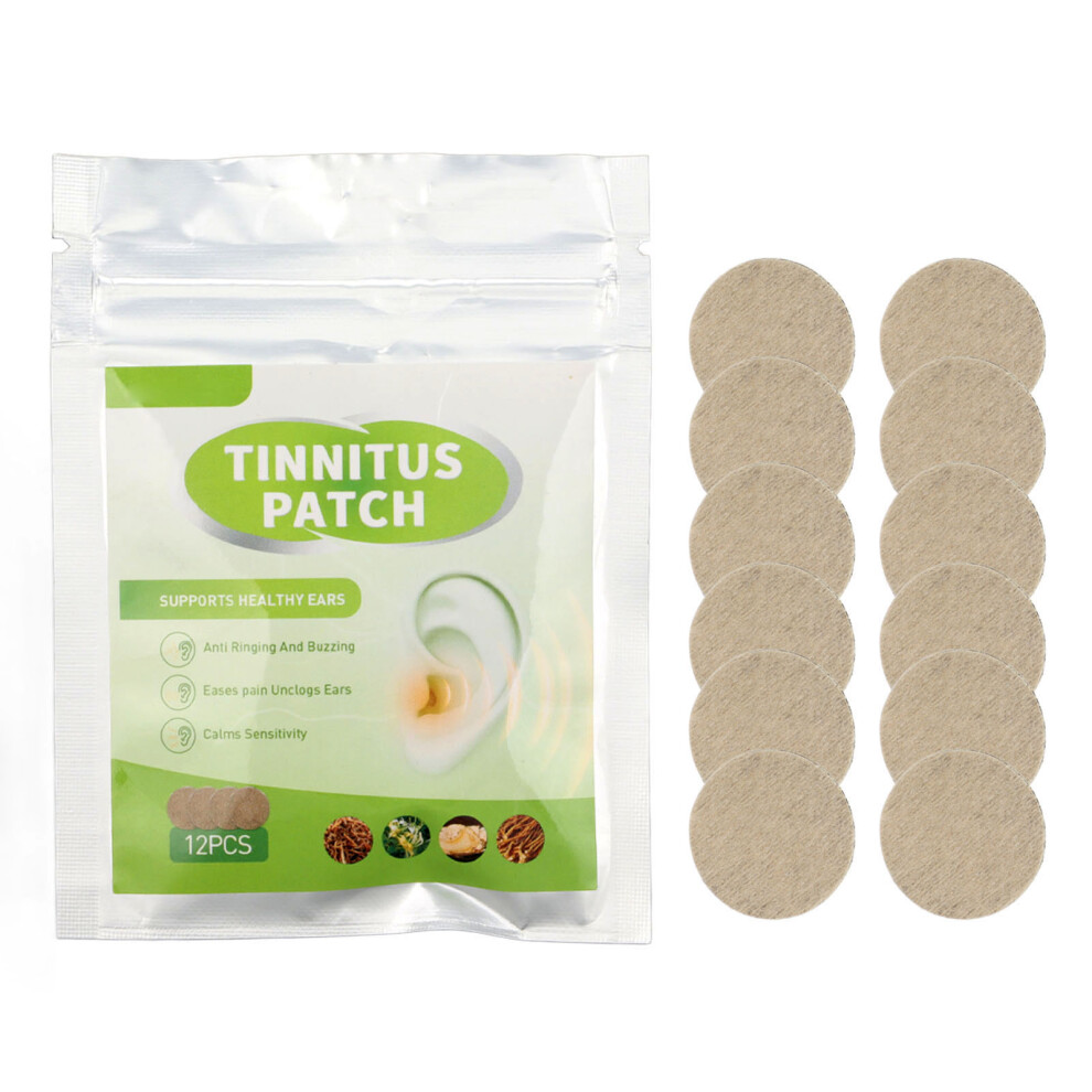 12pcs Tinnitus Relief Patch Lightweight Ear Pain Treatment
