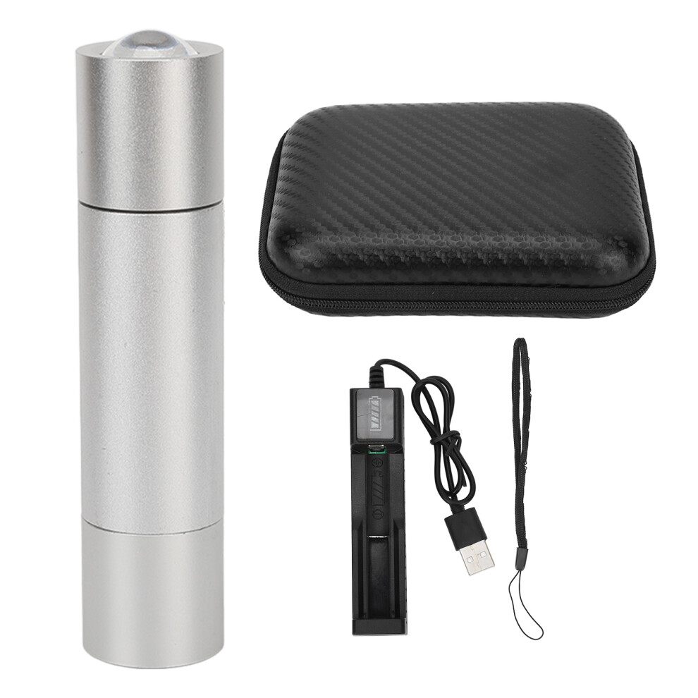 (Silver) Red LED Therapy Torch Rechargeable Infrared Device Shoulder Neck