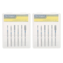 2x Diamant-Nagelfeile mit Bohrerkopf für Maniküre-Set