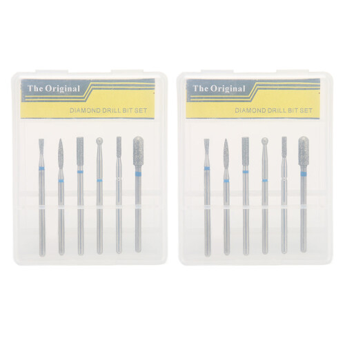 2x Diamant Nagelboorbit Set Manicure