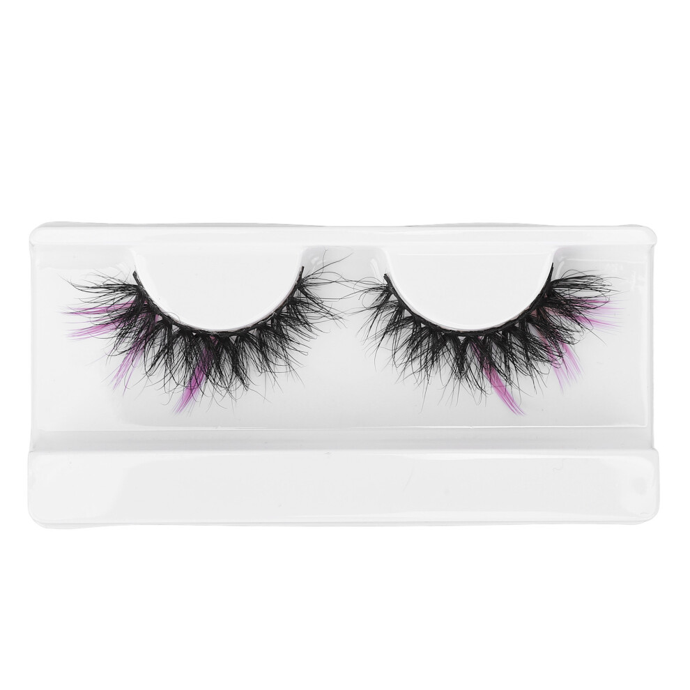 (8697â62C) 0.98in Purple Ends Fluffy Dramatic Colored False Eyelashes 8697-62C