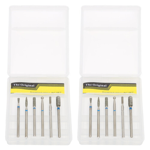 2x Diamant Nagelboorbit Set Manicure 1