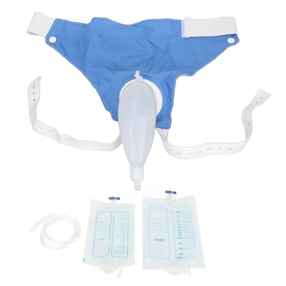 Wearable Urine Bag 1000ML/2000ML Catheter for Men Elderly Incontinence