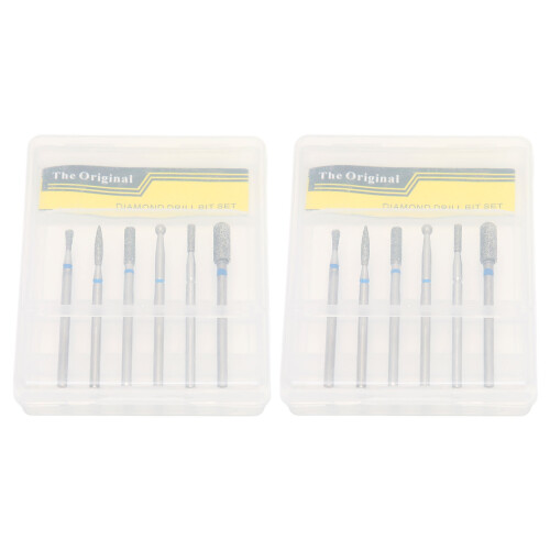 2x Diamant Nagelboorbit Set Manicure 2