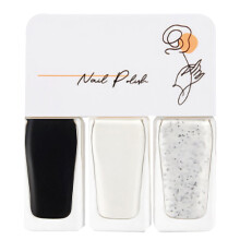 (T15) 3x Wasserbasiertes Nagellack Set Abziehbar Schnell Trocknend T19