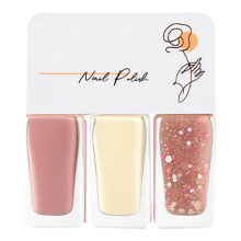 (T13) 3x Wasserbasiertes Nagellack Set Abziehbar Schnell Trocknend T19