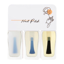 (T16) 3x Wasserbasiertes Nagellack Set Abziehbar Schnell Trocknend T19