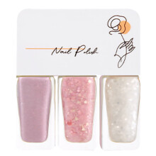 (T18) 3x Wasserbasiertes Nagellack Set Abziehbar Schnell Trocknend T19
