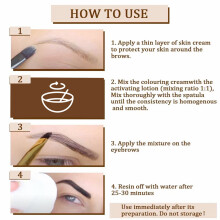 Eyebrow Hair Color Tint Gel Sweat-proof Waterproof Makeup