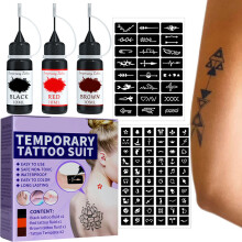 Tätowierungs-Kit 3 Farben 84 Muster DIY
