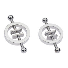 Stainless Steel Breast Clip Adult Bedding Toy SM Lover Flirting Device