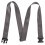 (Grey) Portable Nylon Stretching Belt with Buckle 1