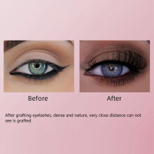 10 Paar wiederverwendbare Klebe-Wimpern, ohne Kleber, natürlich dick
