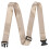 (Khaki) Portable Nylon Stretching Belt with Buckle 1