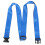 (Blue) Portable Nylon Stretching Belt with Buckle 1
