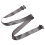 (Grey) Portable Nylon Stretching Belt with Buckle 3