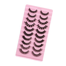 10 Paar Wiederverwendbare Selbstklebende Wimpern Natürlich Dick