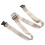 (Khaki) Portable Nylon Stretching Belt with Buckle 2