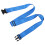 (Blue) Portable Nylon Stretching Belt with Buckle 5