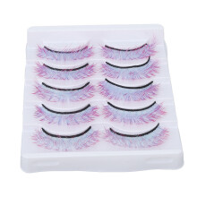 (AG02) 5x Farbverlauf-Wimpern 3D-Kurve AG02