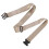 (Khaki) Portable Nylon Stretching Belt with Buckle 5