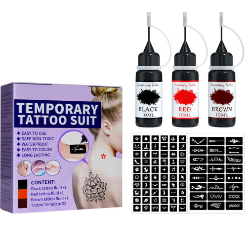 Tätowierungs-Kit 3 Farben 84 Muster DIY 1