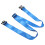 (Blue) Portable Nylon Stretching Belt with Buckle 2