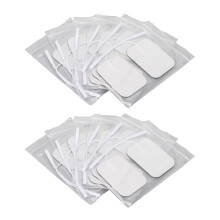 12er rechteckige Elektrodenpads 2mm selbstklebend für TENS