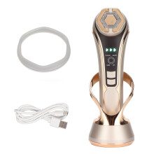 RF Facial Machine Red Blue Light Ion Beauty Device
