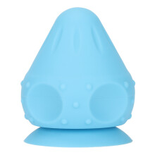 (Blue) Silicone Myofascial Release Ball Suction Cup Back Neck Massager