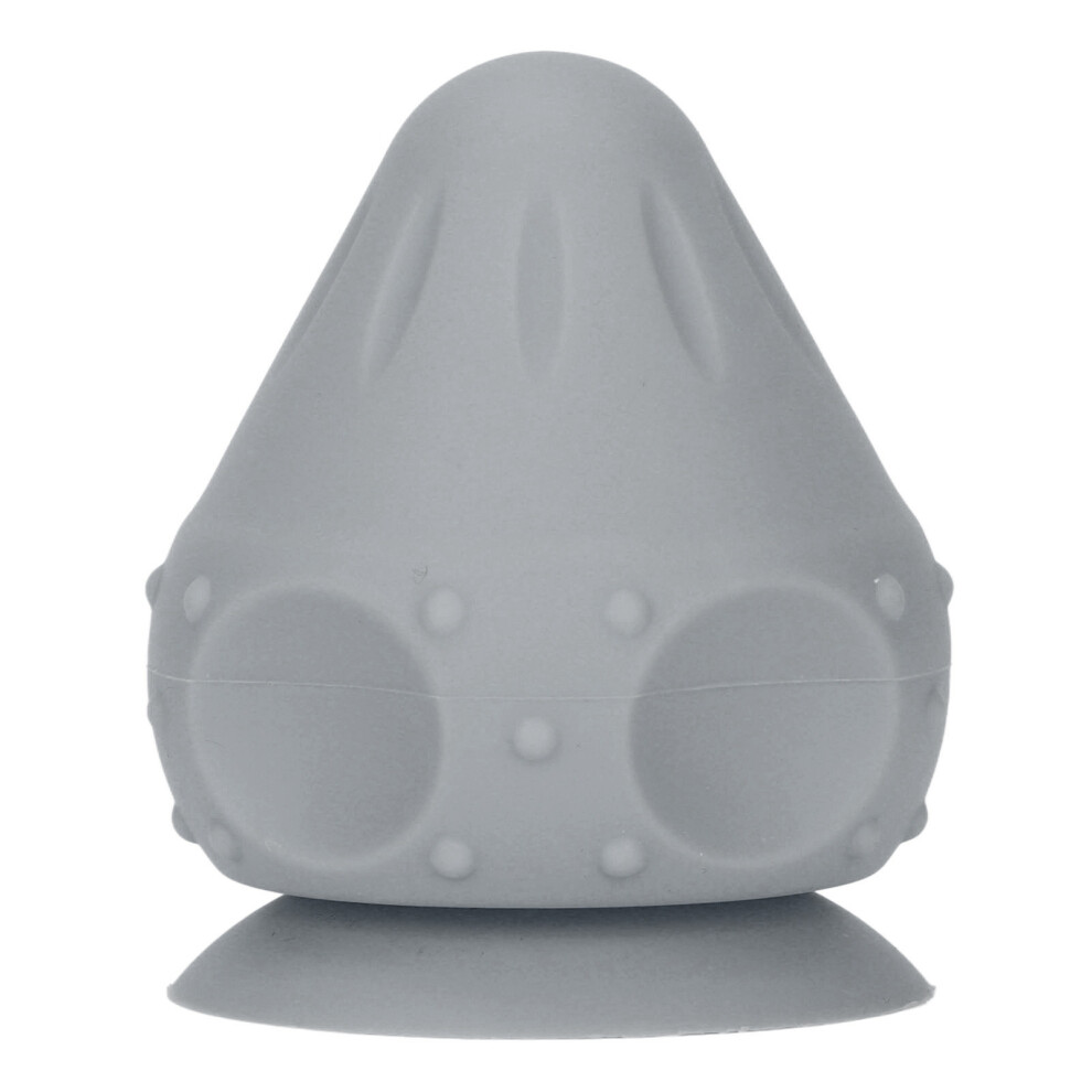 Gray (Gray) Silicone Myofascial Release Ball Suction Cup Back Neck Massager
