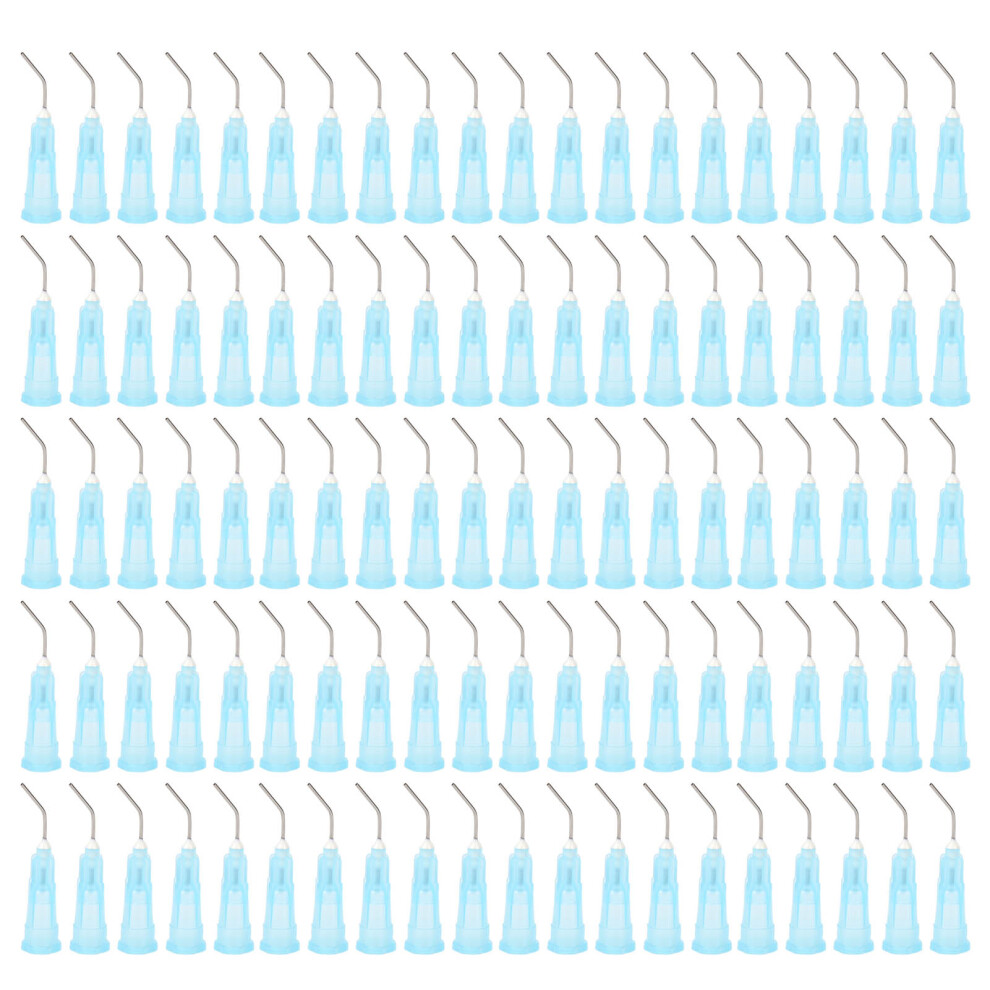 100pcs Disposable Dental Pre-Bent Irrigation Needle Tips Replacement