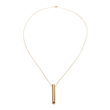 (Gold) Atem-Notfall-Silber-Angst-Whistle-Halskette aus Edelstahl
