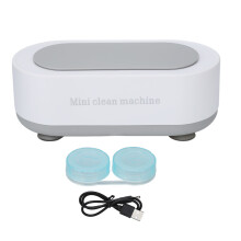 (White) Wiederaufladbarer Ultraschallreiniger 360 tragbar für Schmuck