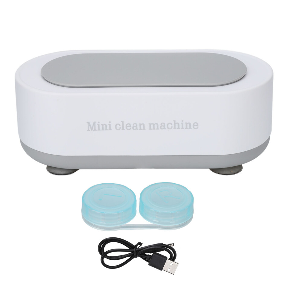 White/Pink () Rechargeable Ultrasonic Cleaner 360 Portable Jewelry Watch