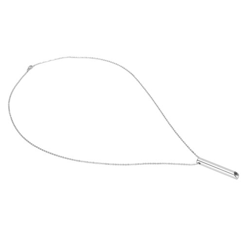 (Silver) Atem-Notfall-Silber-Angst-Whistle-Halskette aus Edelstahl 1