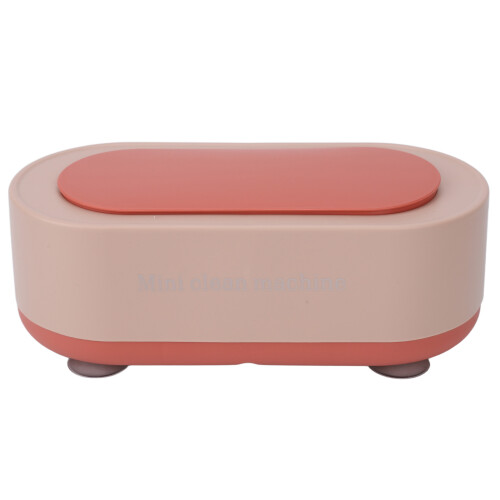 (Pink) Pulitore Ultrasonico Automatico Bianco per Gioielli 1