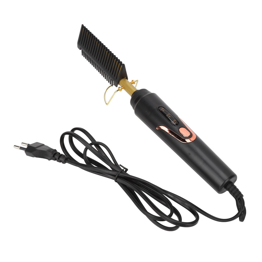 Hot Comb Electric Hair Straightener 2 in 1 for Wet Dry Hair